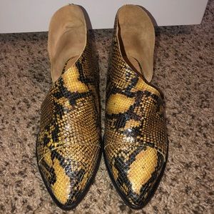 Free People Snake Booties